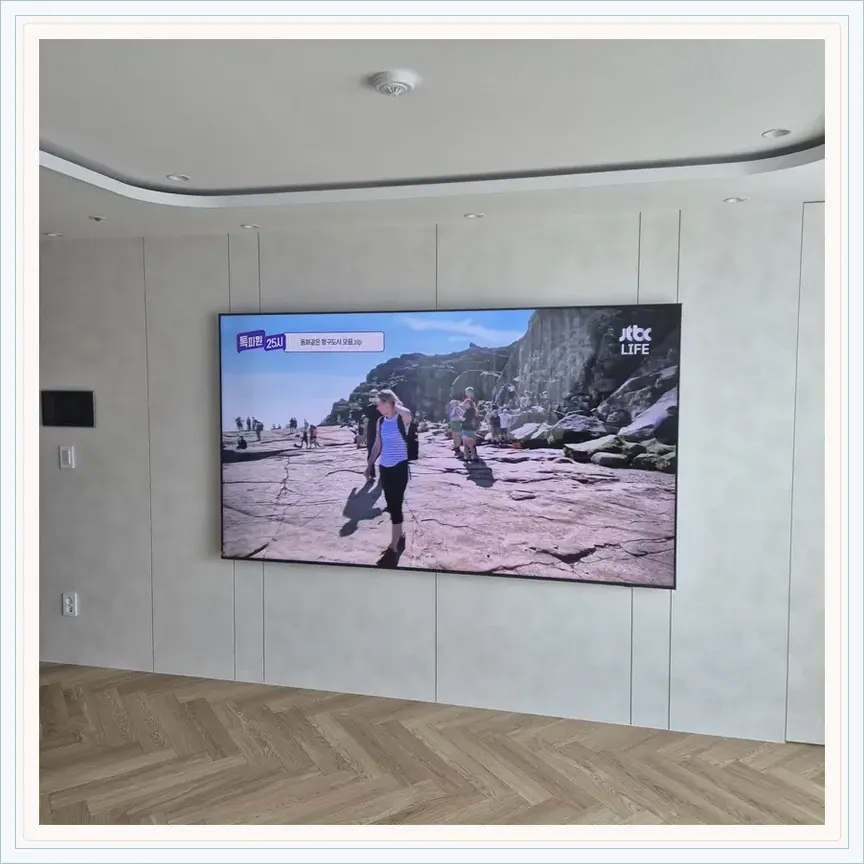 경기도 성남시 여수동·하대원동 벽걸이TV 설치 참고 사진 1, 석고보드·가벽 설치 점검